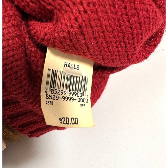 Vintage Commonwealth Toy Co. Christmas Teddy Bears Plush Boy &‎ Girl in Sweaters - Picture 14 of 16